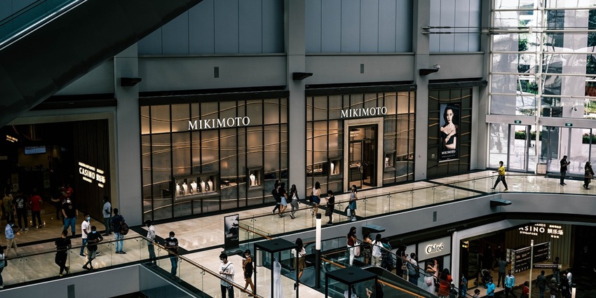 An image showing a shopping mall with various stores, similar to Cape Quarter Mall.