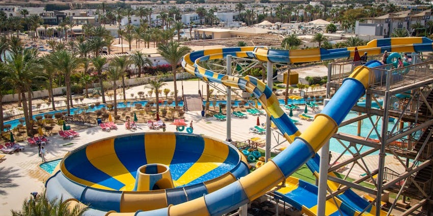 The massive water parks in Asia with wave pools, water slides, and a relaxing lazy river.
