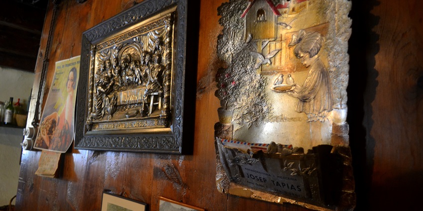 Inside Casa Cristo Museum, Andorra, showcasing preserved traditional household items.