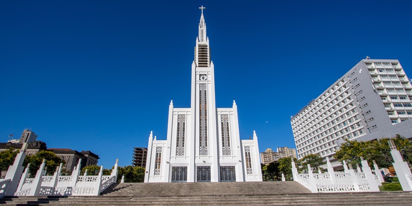 An image of the surreal Cathedral Of Our Lady Of The Immaculate Conception in Maputo