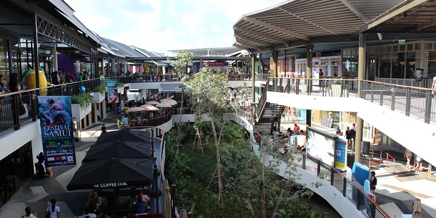 A modern shopping mall in Koh Samui with fashion, dining, and entertainment for shopping in Chaweng.