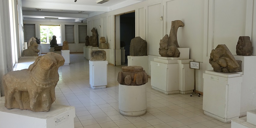 An image of the interior of the Cham Museum in Da Nang near My Son Sanctuary Vietnam