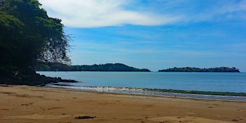 An image of Chamorro Bay, a serene haven where people can witness spectacular sunset.