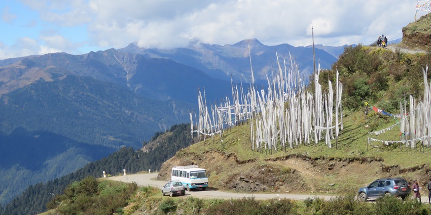 An image showing Chele La Pass in Paro, a famous place in Bhutan.