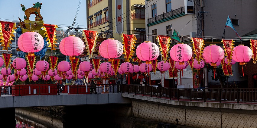Chinese New Year decors light up streets, celebrating one of the festivals in the world.