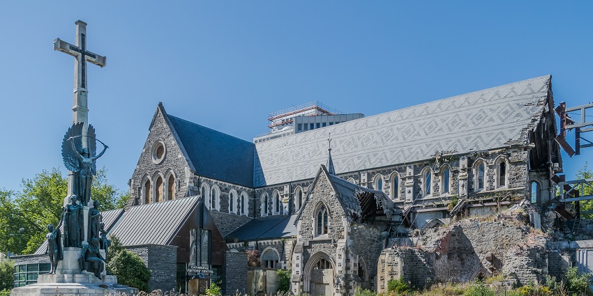 Christ Church Cathedral with its striking greyish-blue façade and intricate Gothic details
Viewers of this file can see comments and suggestions