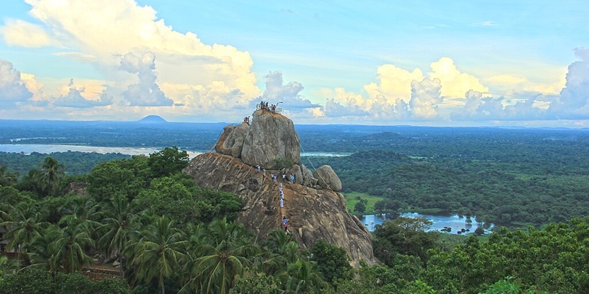 Climbing to the peak of Mihintale mountain is an adventurous thing to do in Anuradhapura.