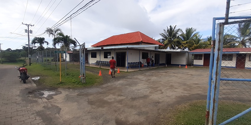 Corn Island Airport stands near the coastline and features a small airstrip and buildings.