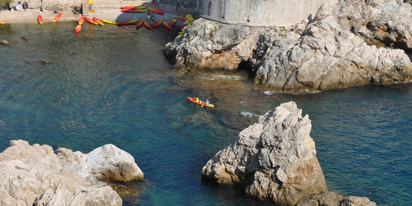 The stunning landscape and waters of Croatia where you can try sea Kayaking this year.