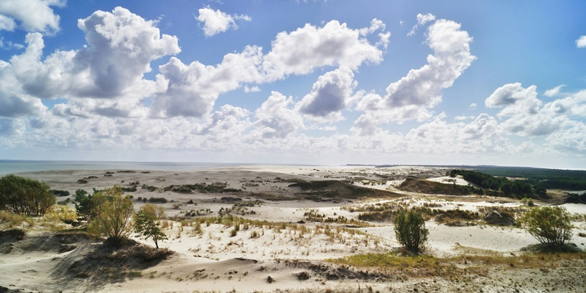 The stunning Curonian Spit is a sand dune peninsula with shifting dunes and beaches.