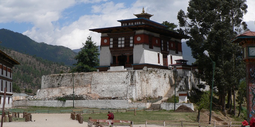 An astonishing view of the Dechen Phodrang Monastery, a hotspot nestled in Bhutan.