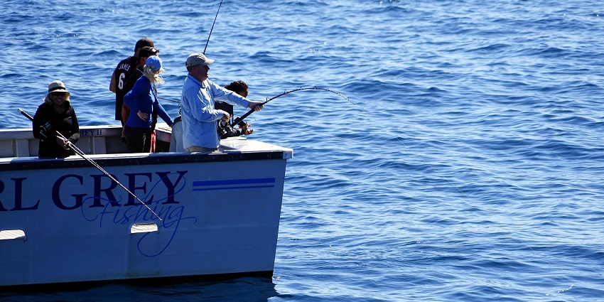 An image showing a view of a deep-sea fishing boat in Negril, Jamaica.
