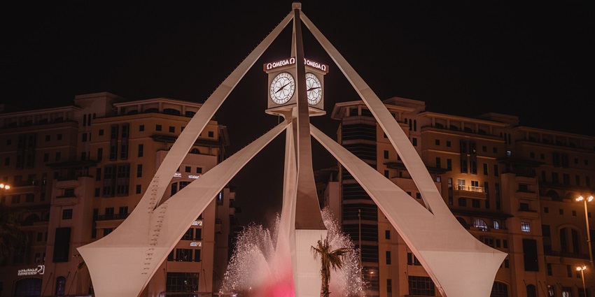 Image of the Deira Clocktower, one of the tourist spots near the Jain temple in Dubai.