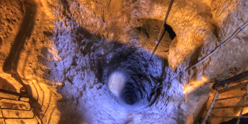 A picture of Derinkuyu Underground City, showcasing its vast network of tunnels.