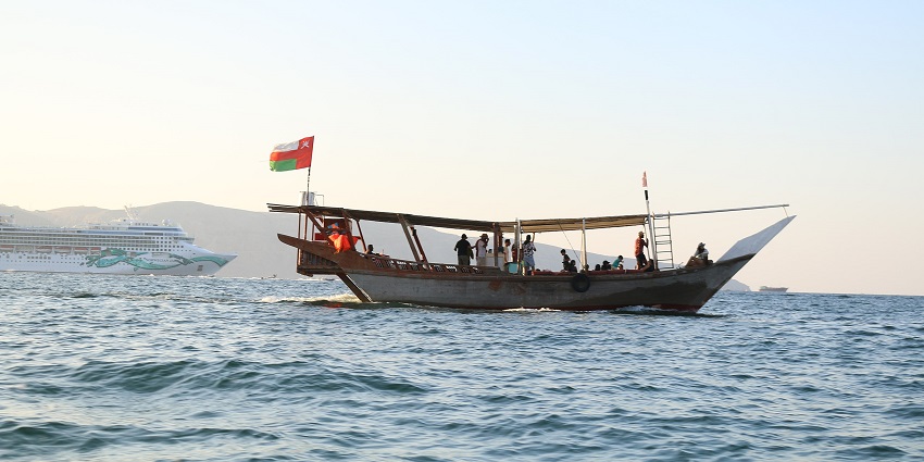 Sail on a traditional dhow, enjoying scenic views and dining.