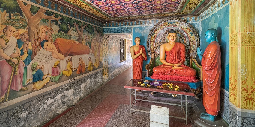 Inside the halls of Dhowa Rock Temple, spiritual gem nearby