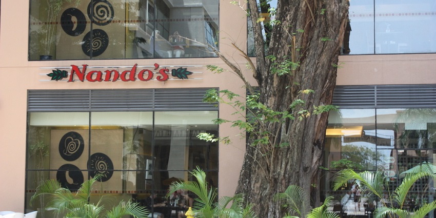 Nando’s, a renowned chain restaurant located on the premises of Gurney Plaza, Penang.