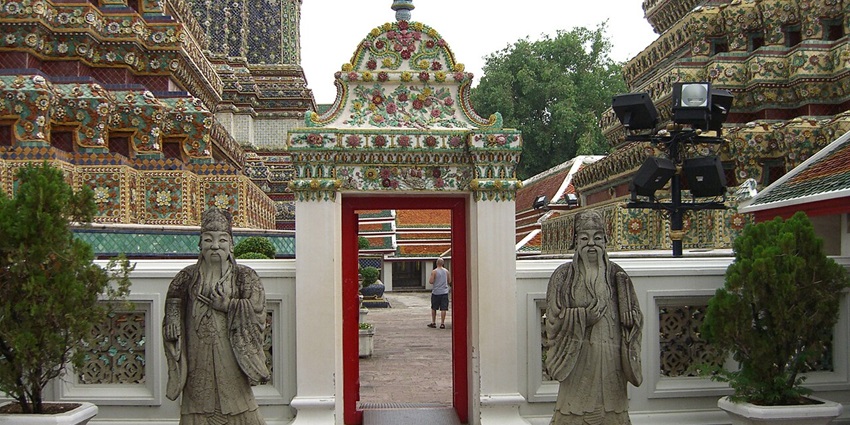Granite inscriptions at Wat Pho Temple showcase Thai history, medicine, and cultural traditions.