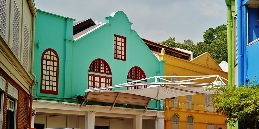 Local Architecture near clarke quay singapore.