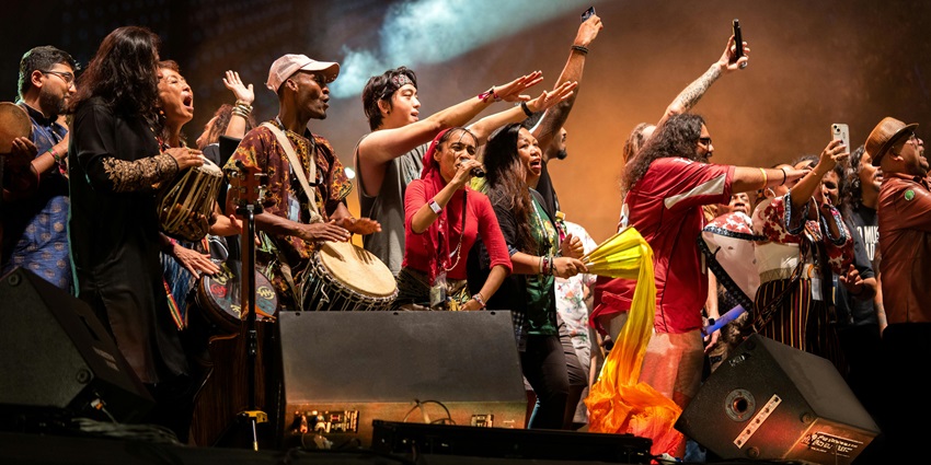 A unique cultural event blending indigenous music, dance, and diverse global performances.