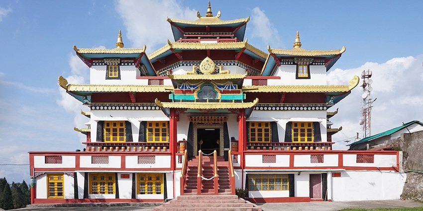 Exploring Zang Dhok Palri Phodang, one of the famous things to do in Kalimpong.