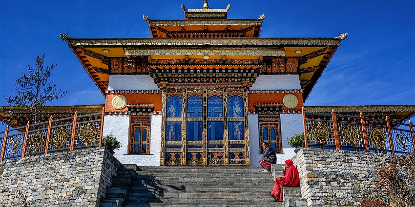 An image showing Druk Wangyal Lhakhang Temple, a popular destination near Dochula Pass.
