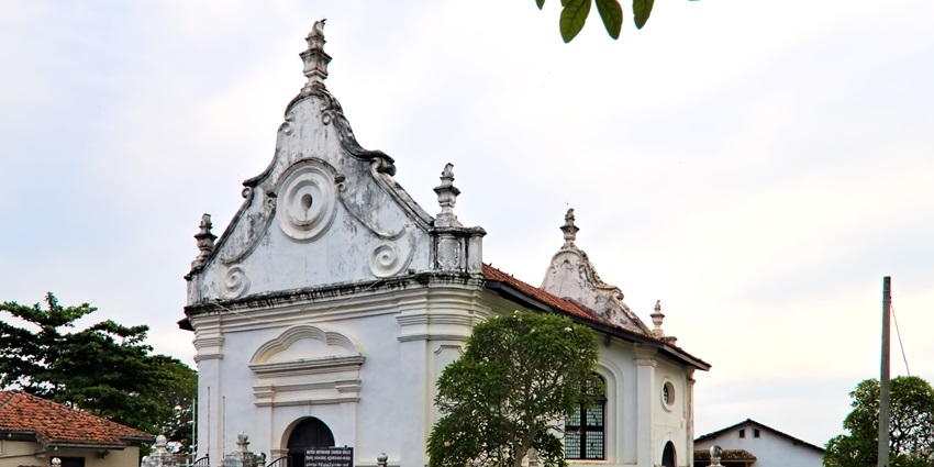 A view of the entrance area of the Dutch Reformed Church.