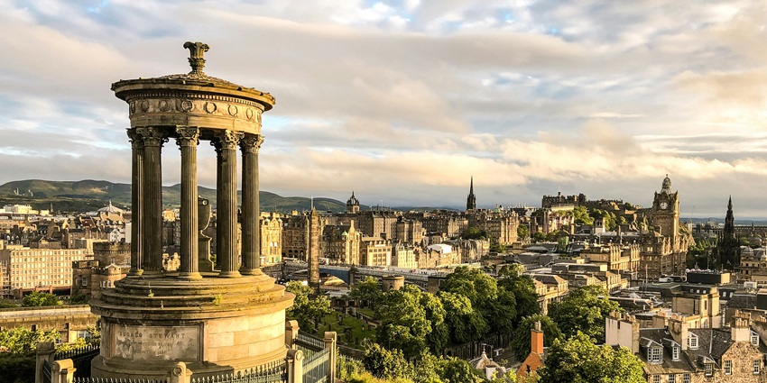 Edinburgh, one of the best places to visit in January for couples, with its historic charm