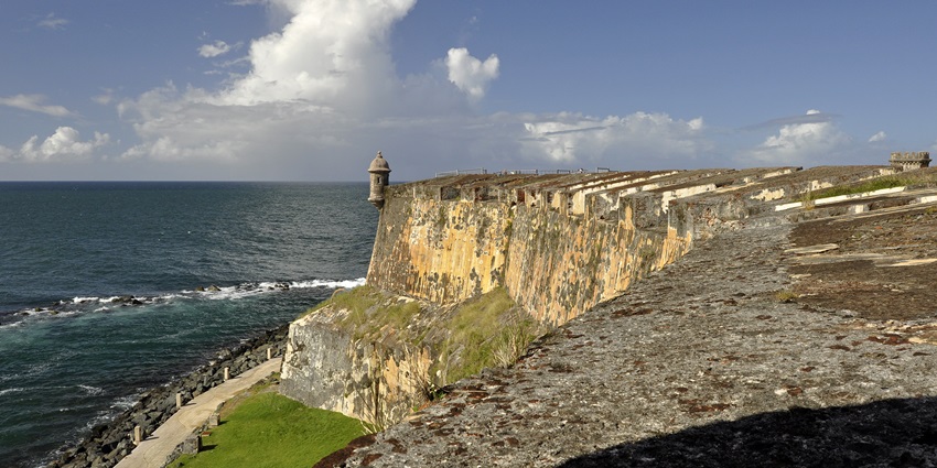 The towering stone walls of El Morro stand as a testament to Puerto Rico’s colonial past