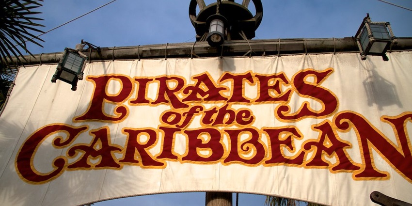 Exciting adventure on Pirates of the Caribbean ride with pirates, ships, and treasure at Magic Kingdom Park.