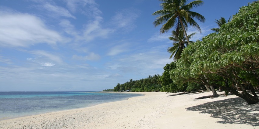 Beach on Eneko Island, one of the best places to visit on Marshall Islands