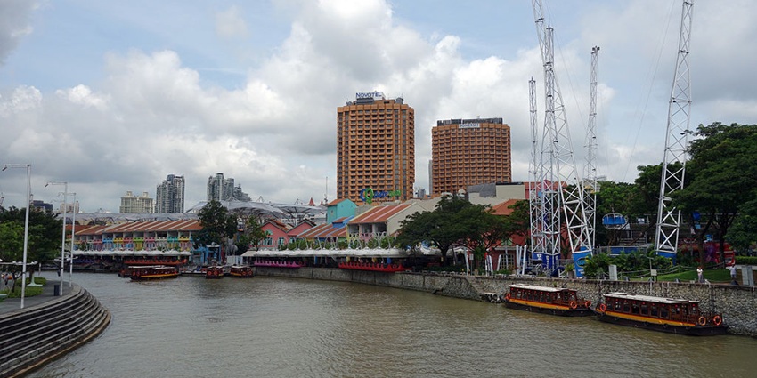 Waterfront near clarke quay singapore.