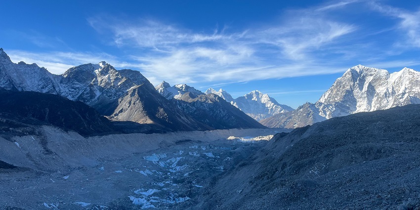 An image of the Everest Base Camp Trek, one of the best options for trekking in January.