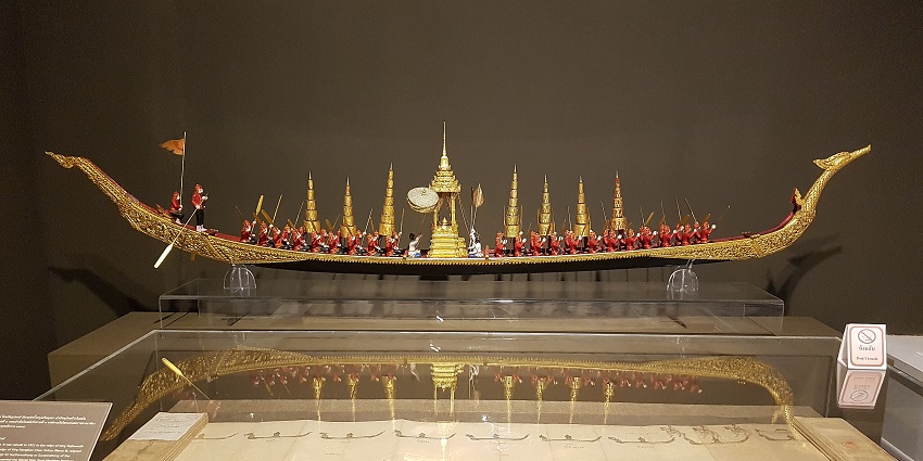 A cultural exhibit showcasing Thailand’s iconic centuries-old boat-making traditions.