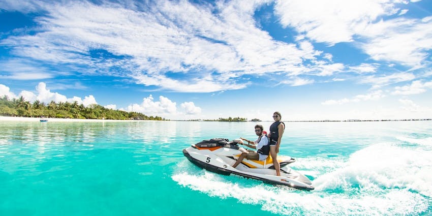 Enjoy jet skiing on the shores of Chaweng Beach for an unforgettable ride amidst the turquoise waters.