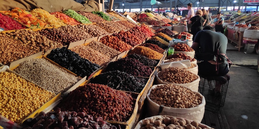 Image of authentic Assamese snacks at the local market