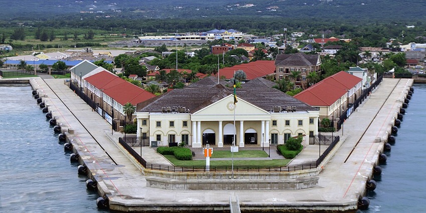 An image of Falmouth Town cruise port, one of the best places to visit in Jamaica