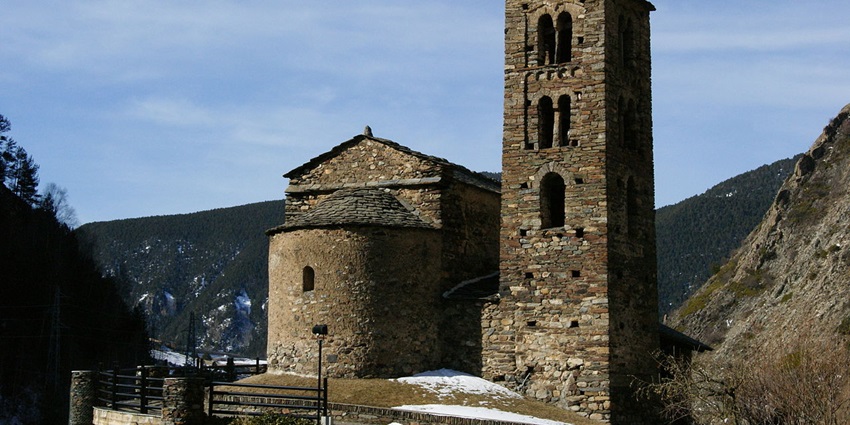 Andorra’s Sant Joan de Caselles Church, a well-preserved Romanesque church with frescoes.