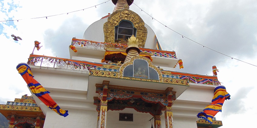View of the famous Temple that is located in Samdrup Jongkhar