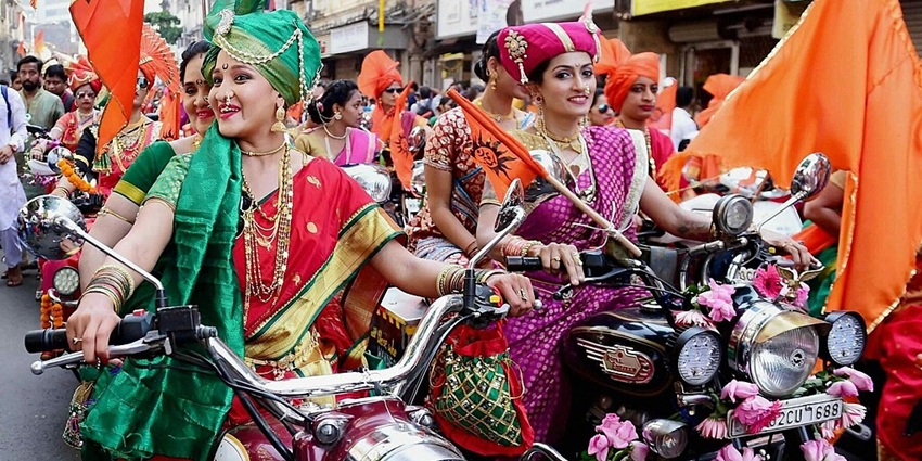 Shobha Yatra is an amazing event in the harvest festival in Maharashtra, India.