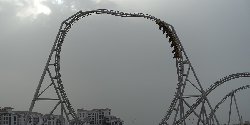 A thrilling roller coaster with the world’s tallest non-inverted loop