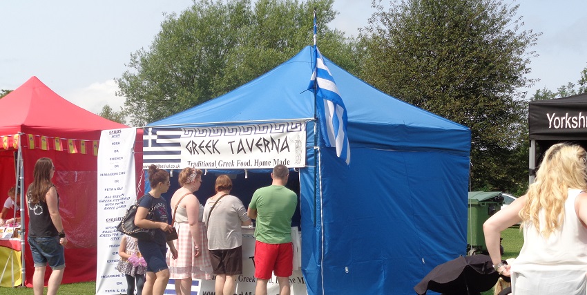 A view of various food outlets displayed during the food and fun festival in March