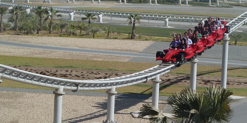 The world’s fastest roller coaster at Ferrari World Abu Dhabi