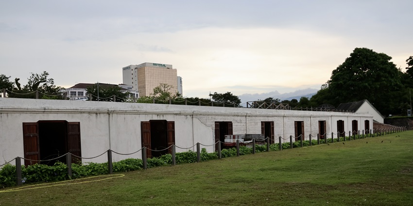 Fort Cornwallis in Penang, Malaysia- historic bastion fort with well-preserved defenses