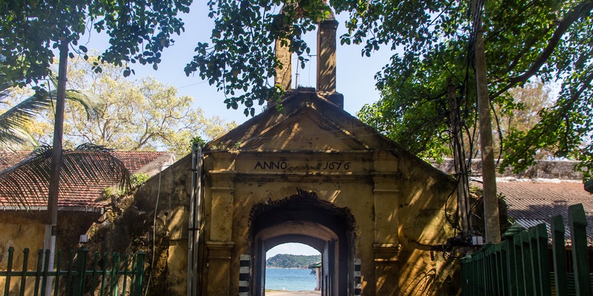 An image showing Fort Frederick, a famous place near Trincomalee, with its historic walls.