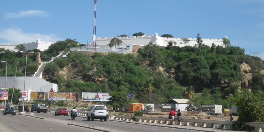 An image of the historical Fortaleza de São Miguel, a must-see places to visit in Luanda.