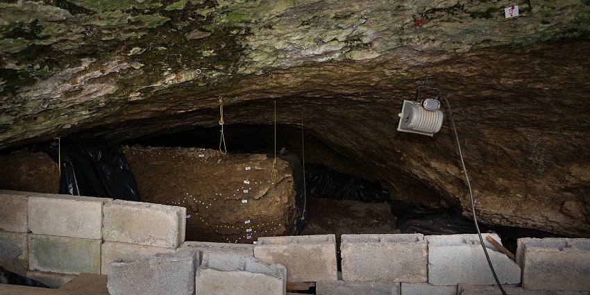 Find the fascinating Fumane Cave in Verona, Italy featuring stunning artefacts, paintings