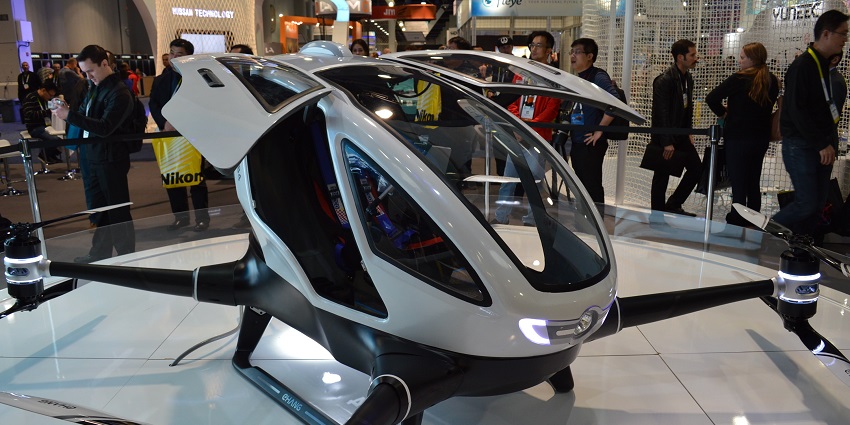 An image of the futuristic mobility solutions, available from hyperloops to flying cars.
