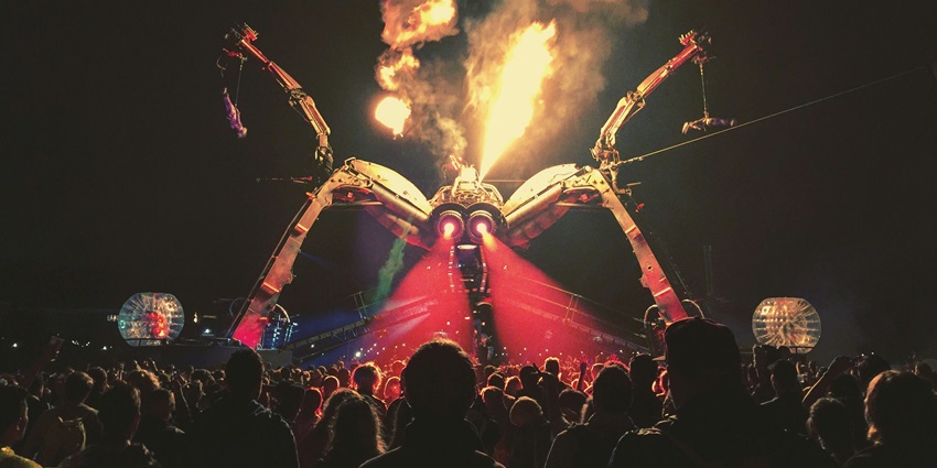 Glastonbury Festival in June, a legendary event known for its lively atmosphere and music