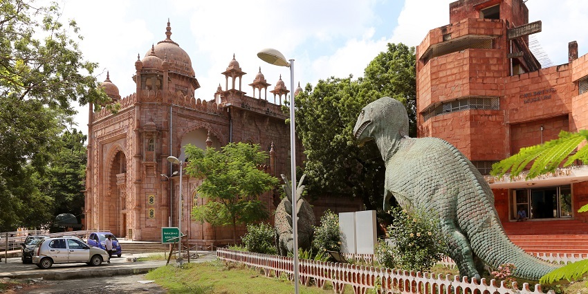 An image showing the historical Government Museum near Spencer Plaza, Chennai.